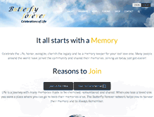 Tablet Screenshot of butterflyforever.net